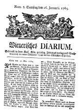 Wiener Zeitung 17650126 Seite: 1