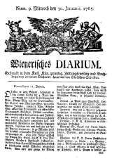 Wiener Zeitung 17650130 Seite: 1