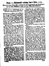 Wiener Zeitung 17650206 Seite: 9
