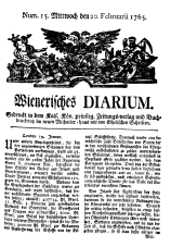 Wiener Zeitung 17650220 Seite: 1