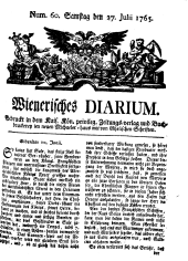 Wiener Zeitung 17650727 Seite: 1
