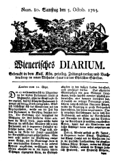 Wiener Zeitung 17651005 Seite: 1