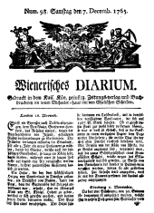 Wiener Zeitung 17651207 Seite: 1