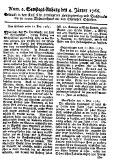 Wiener Zeitung 17660104 Seite: 9