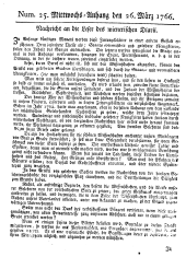 Wiener Zeitung 17660326 Seite: 9