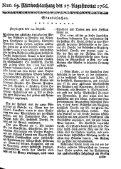 Wiener Zeitung 17660827 Seite: 9