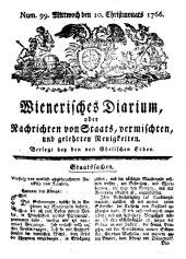 Wiener Zeitung 17661210 Seite: 1