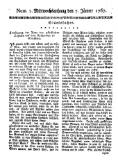 Wiener Zeitung 17670107 Seite: 9