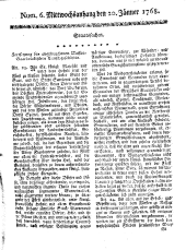 Wiener Zeitung 17680120 Seite: 9