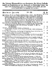 Wiener Zeitung 17680120 Seite: 15