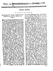 Wiener Zeitung 17680217 Seite: 9