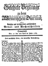 Wiener Zeitung 17680402 Seite: 9