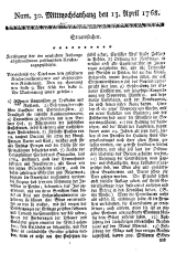 Wiener Zeitung 17680413 Seite: 9