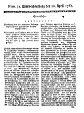 Wiener Zeitung 17680420 Seite: 9