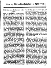 Wiener Zeitung 17690412 Seite: 9