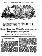 Wiener Zeitung 17690603 Seite: 1