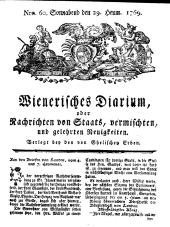 Wiener Zeitung 17690729 Seite: 1