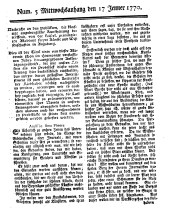 Wiener Zeitung 17700117 Seite: 9