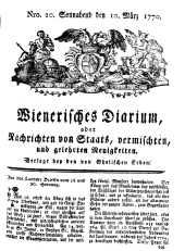 Wiener Zeitung 17700310 Seite: 1