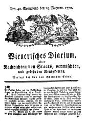 Wiener Zeitung 17700519 Seite: 1