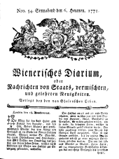 Wiener Zeitung 17710706 Seite: 1