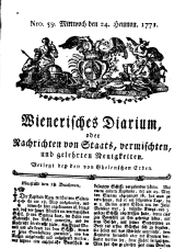 Wiener Zeitung 17710724 Seite: 1