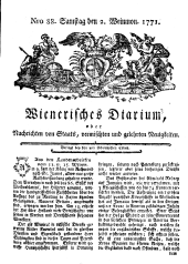 Wiener Zeitung 17711102 Seite: 1