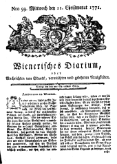 Wiener Zeitung 17711211 Seite: 1