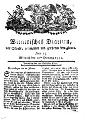 Wiener Zeitung 17720212 Seite: 1