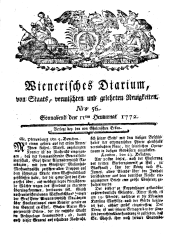 Wiener Zeitung 17720711 Seite: 1