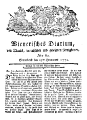 Wiener Zeitung 17720725 Seite: 1