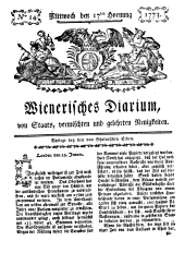 Wiener Zeitung 17730217 Seite: 1