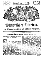 Wiener Zeitung 17730317 Seite: 1