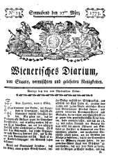 Wiener Zeitung 17730327 Seite: 1