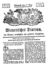 Wiener Zeitung 17730505 Seite: 1