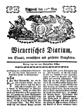 Wiener Zeitung 17730512 Seite: 1