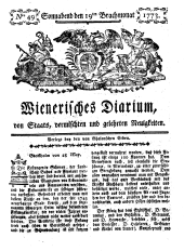 Wiener Zeitung 17730619 Seite: 1