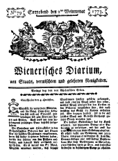 Wiener Zeitung 17731002 Seite: 1