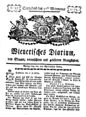 Wiener Zeitung 17731030 Seite: 1