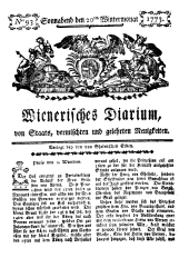 Wiener Zeitung 17731120 Seite: 1