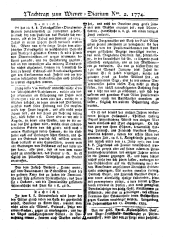 Wiener Zeitung 17740105 Seite: 17