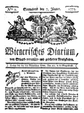 Wiener Zeitung 17750107 Seite: 1