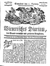 Wiener Zeitung 17750211 Seite: 1