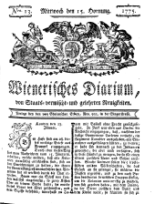Wiener Zeitung 17750215 Seite: 1