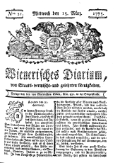 Wiener Zeitung 17750315 Seite: 1