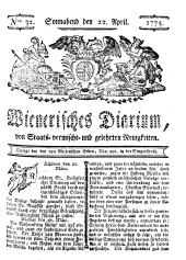 Wiener Zeitung 17750422 Seite: 1