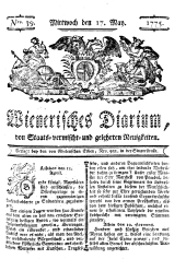 Wiener Zeitung 17750517 Seite: 1