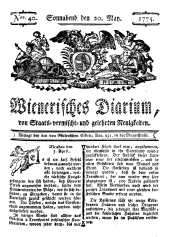 Wiener Zeitung 17750520 Seite: 1