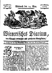 Wiener Zeitung 17750524 Seite: 1