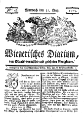 Wiener Zeitung 17750531 Seite: 1